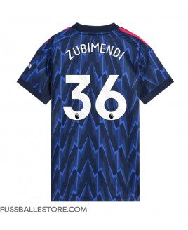 Günstige Arsenal Martin Zubimendi #36 Auswärtstrikot Damen 2025-26 Kurzarm